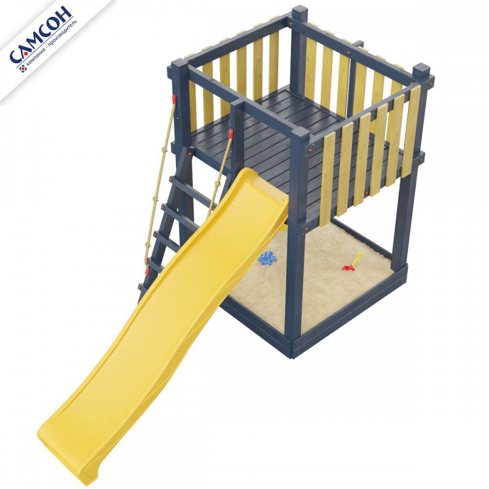 Детская деревянная игровая площадка Самсон Сибирика Мини (Indigo-Ochre)